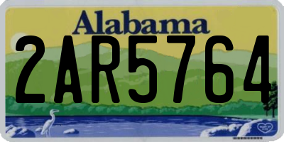AL license plate 2AR5764