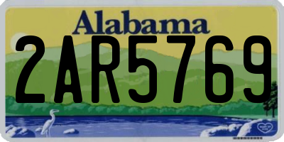 AL license plate 2AR5769