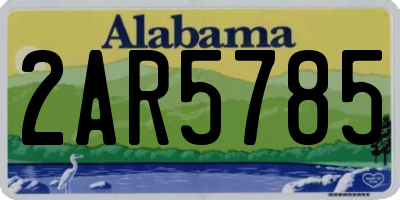 AL license plate 2AR5785