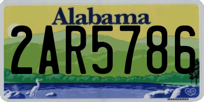 AL license plate 2AR5786