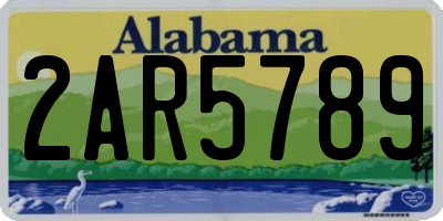 AL license plate 2AR5789