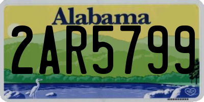AL license plate 2AR5799