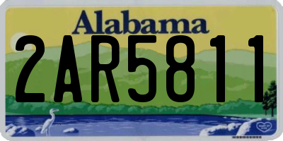 AL license plate 2AR5811
