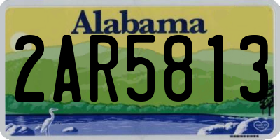 AL license plate 2AR5813
