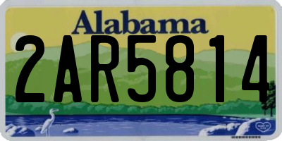 AL license plate 2AR5814