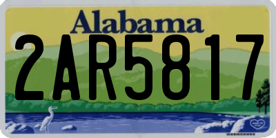 AL license plate 2AR5817