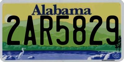 AL license plate 2AR5829