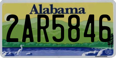 AL license plate 2AR5846