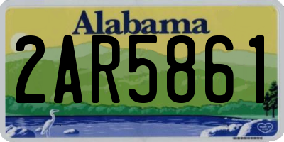 AL license plate 2AR5861