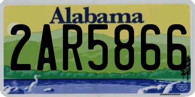 AL license plate 2AR5866