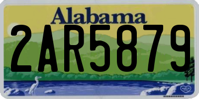 AL license plate 2AR5879