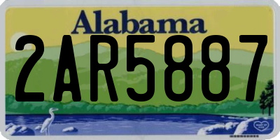 AL license plate 2AR5887