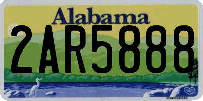 AL license plate 2AR5888