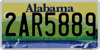 AL license plate 2AR5889