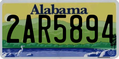 AL license plate 2AR5894