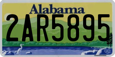 AL license plate 2AR5895