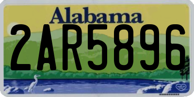 AL license plate 2AR5896