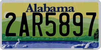 AL license plate 2AR5897
