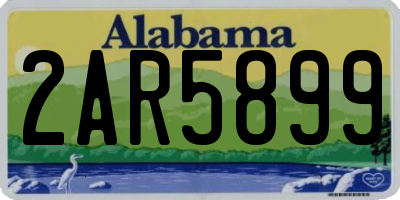AL license plate 2AR5899