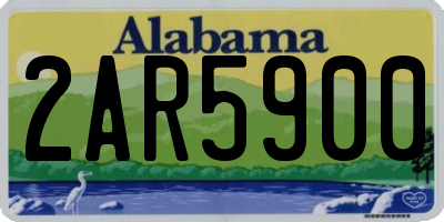 AL license plate 2AR5900