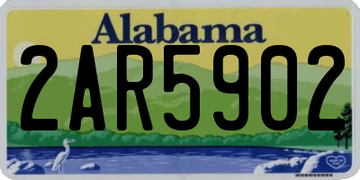 AL license plate 2AR5902
