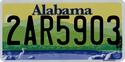AL license plate 2AR5903