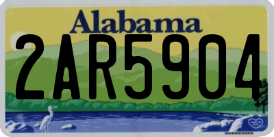 AL license plate 2AR5904