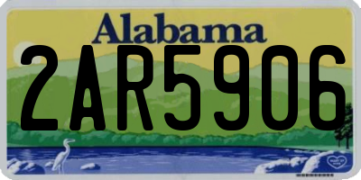 AL license plate 2AR5906