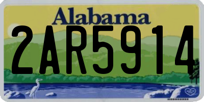 AL license plate 2AR5914