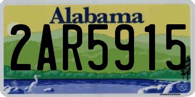 AL license plate 2AR5915