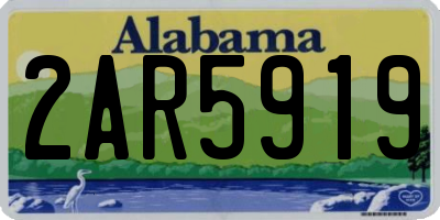 AL license plate 2AR5919