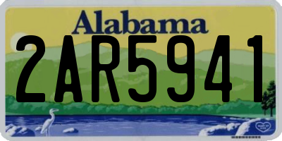 AL license plate 2AR5941