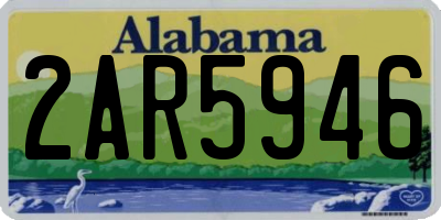 AL license plate 2AR5946
