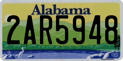 AL license plate 2AR5948