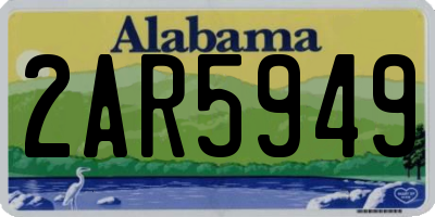 AL license plate 2AR5949