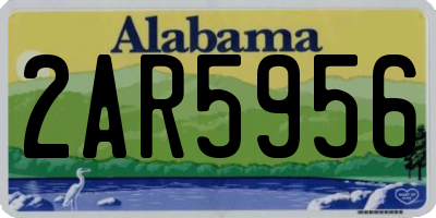 AL license plate 2AR5956
