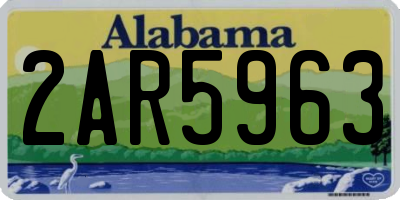 AL license plate 2AR5963