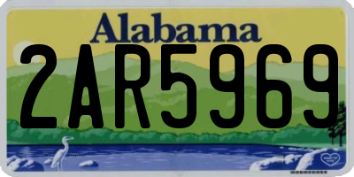 AL license plate 2AR5969