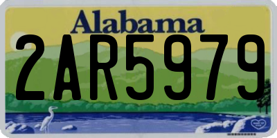 AL license plate 2AR5979