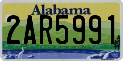 AL license plate 2AR5991