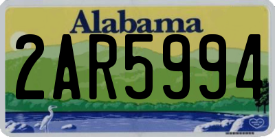 AL license plate 2AR5994