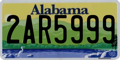 AL license plate 2AR5999