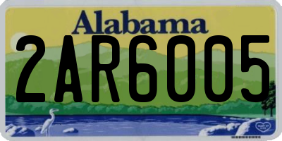 AL license plate 2AR6005