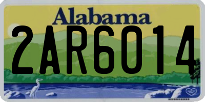 AL license plate 2AR6014