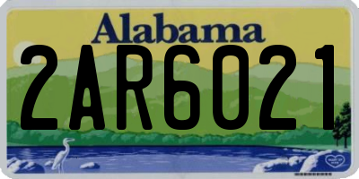 AL license plate 2AR6021