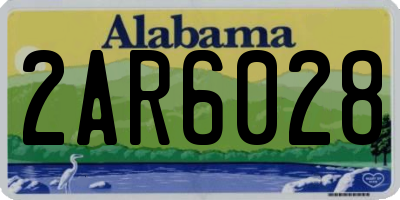 AL license plate 2AR6028