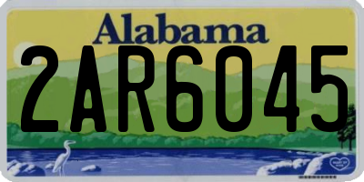 AL license plate 2AR6045