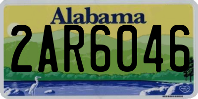 AL license plate 2AR6046