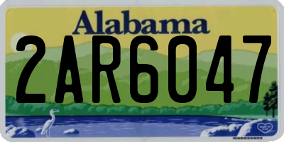AL license plate 2AR6047