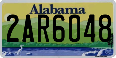 AL license plate 2AR6048